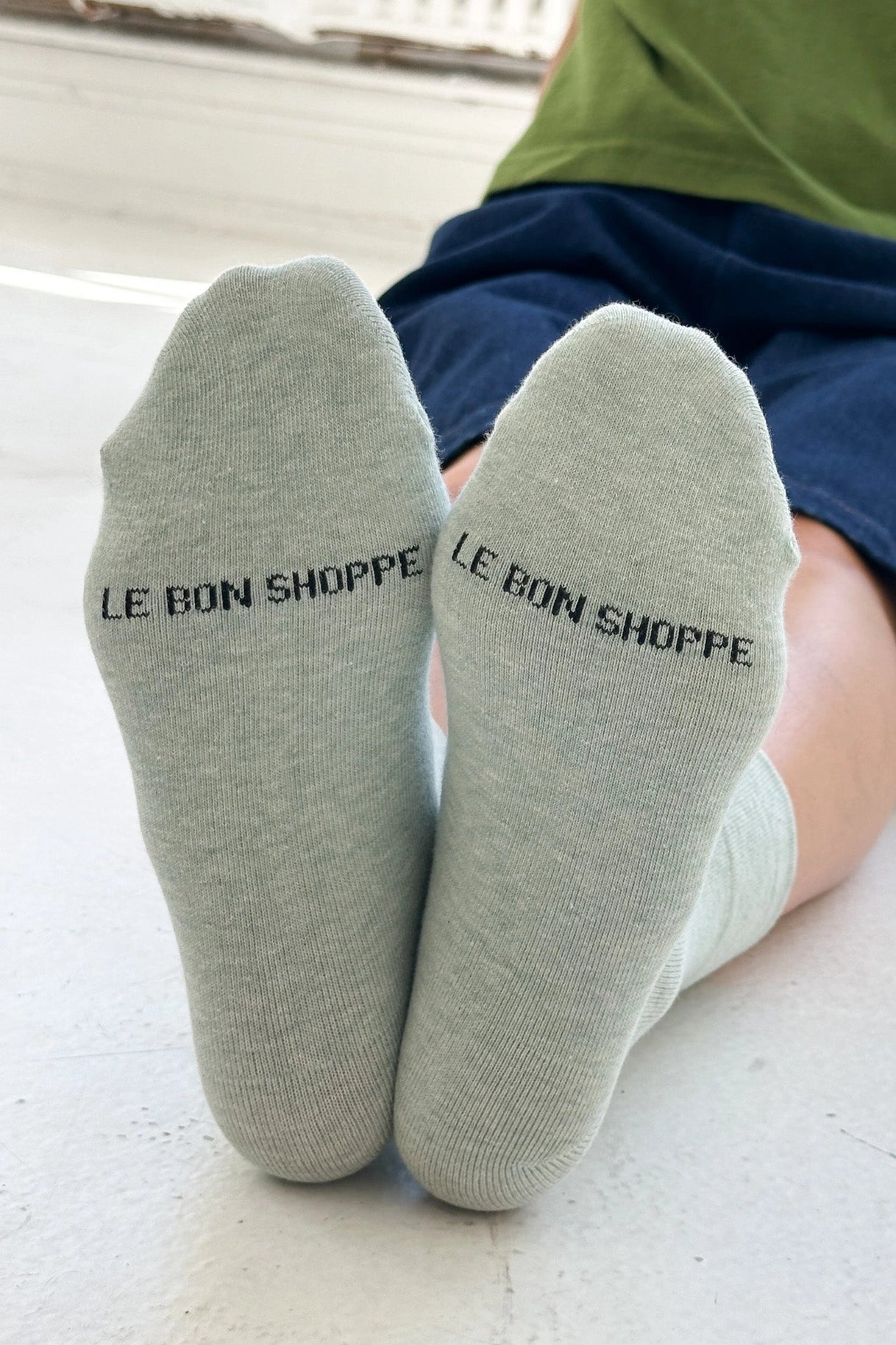 Sneaker Socks in Seafoam