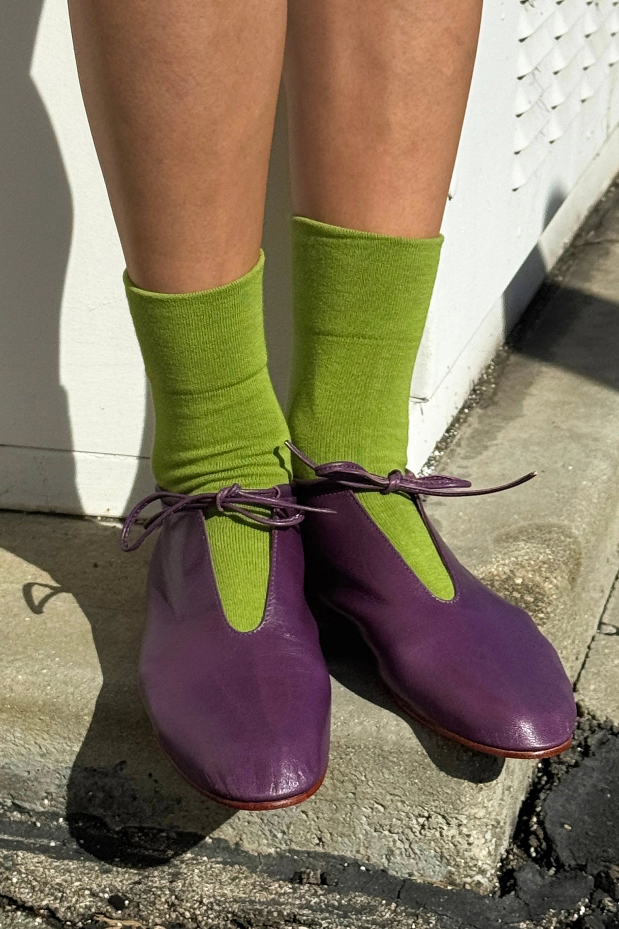 Sneaker Socks in Matcha