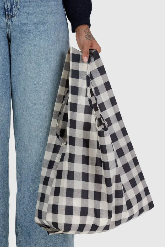 Standard Baggu in Black & White Big Check