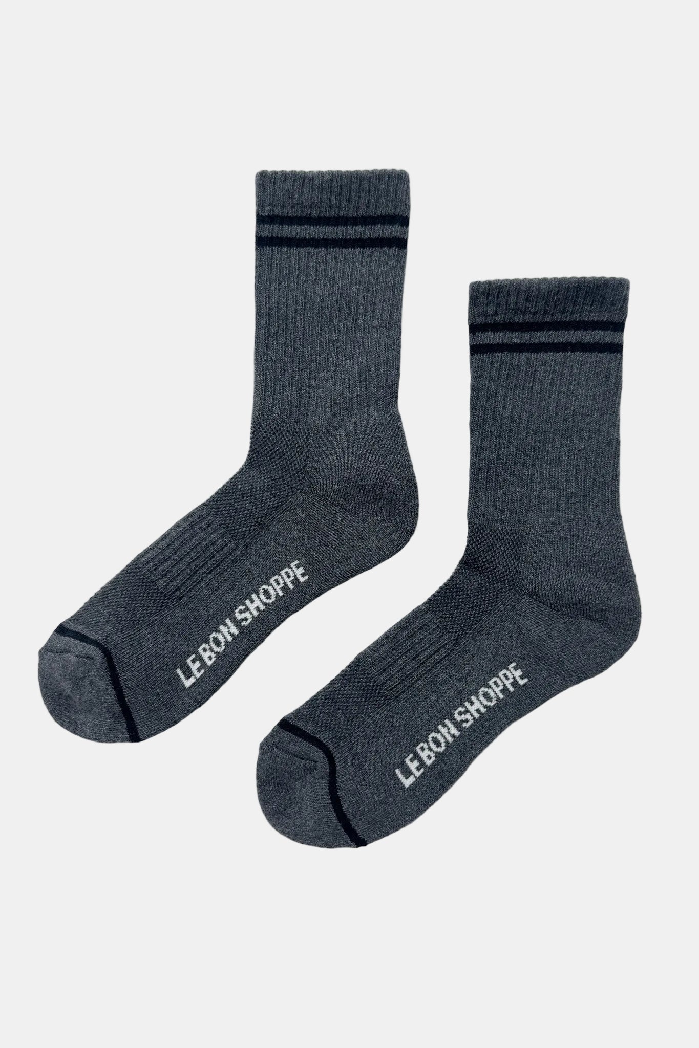 Boyfriend Socks in Charcoal