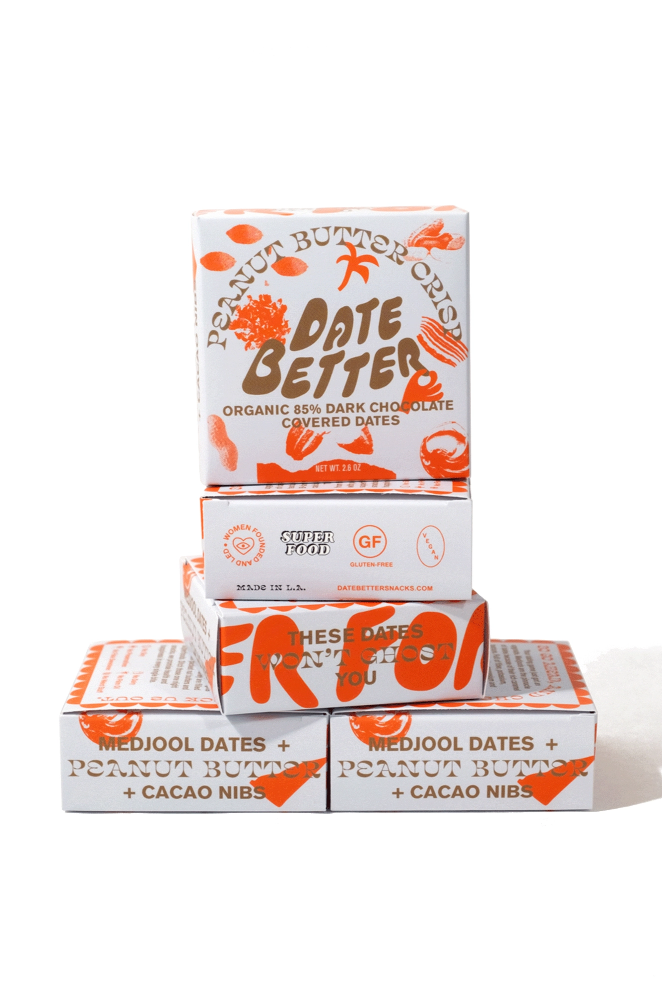 Peanut Butter Crunch Chocolate Covered Dates