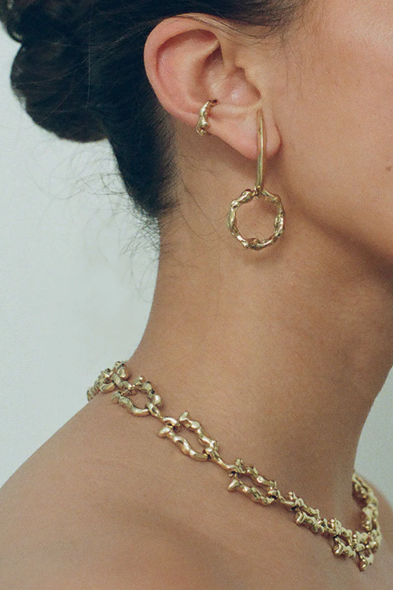 Lava Ear Cuff in Bronze