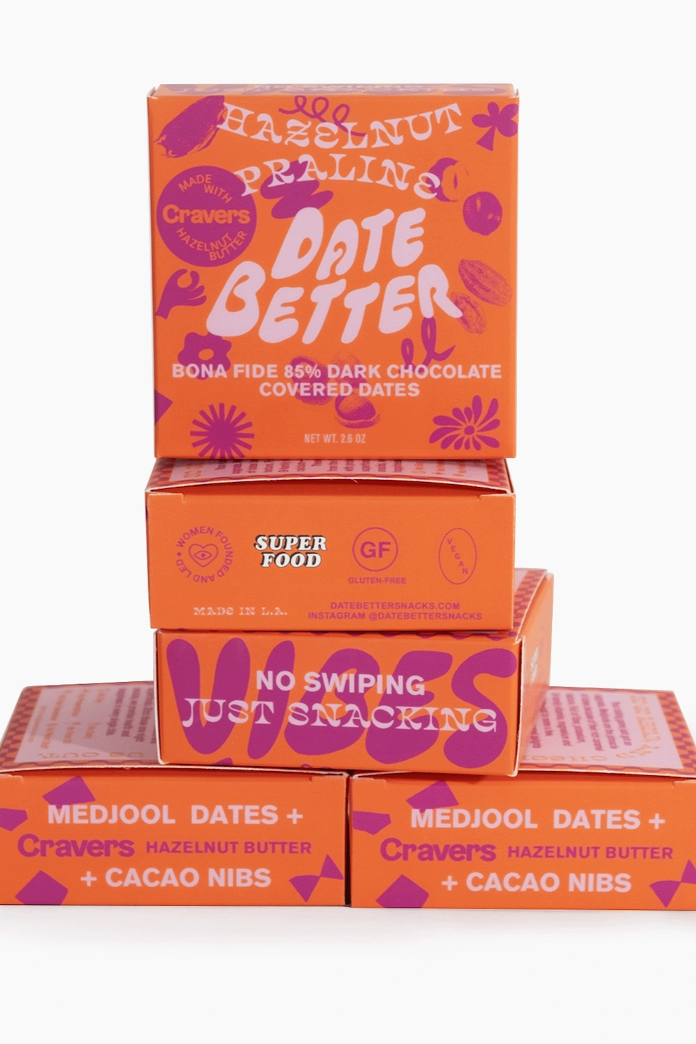 Hazelnut Praline Chocolate Covered Dates