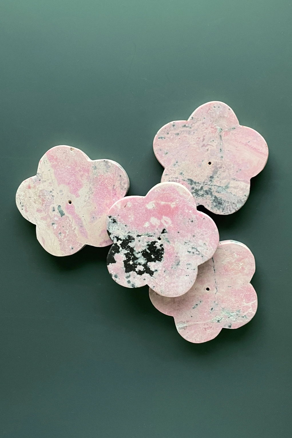 Rhodonite Flower Incense Holder