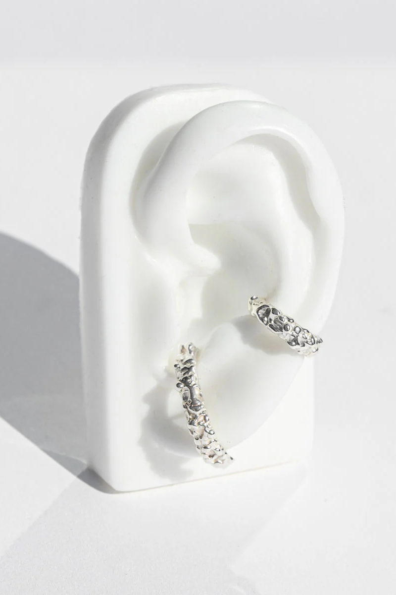 Roca Ear Cuff in Sterling Silver