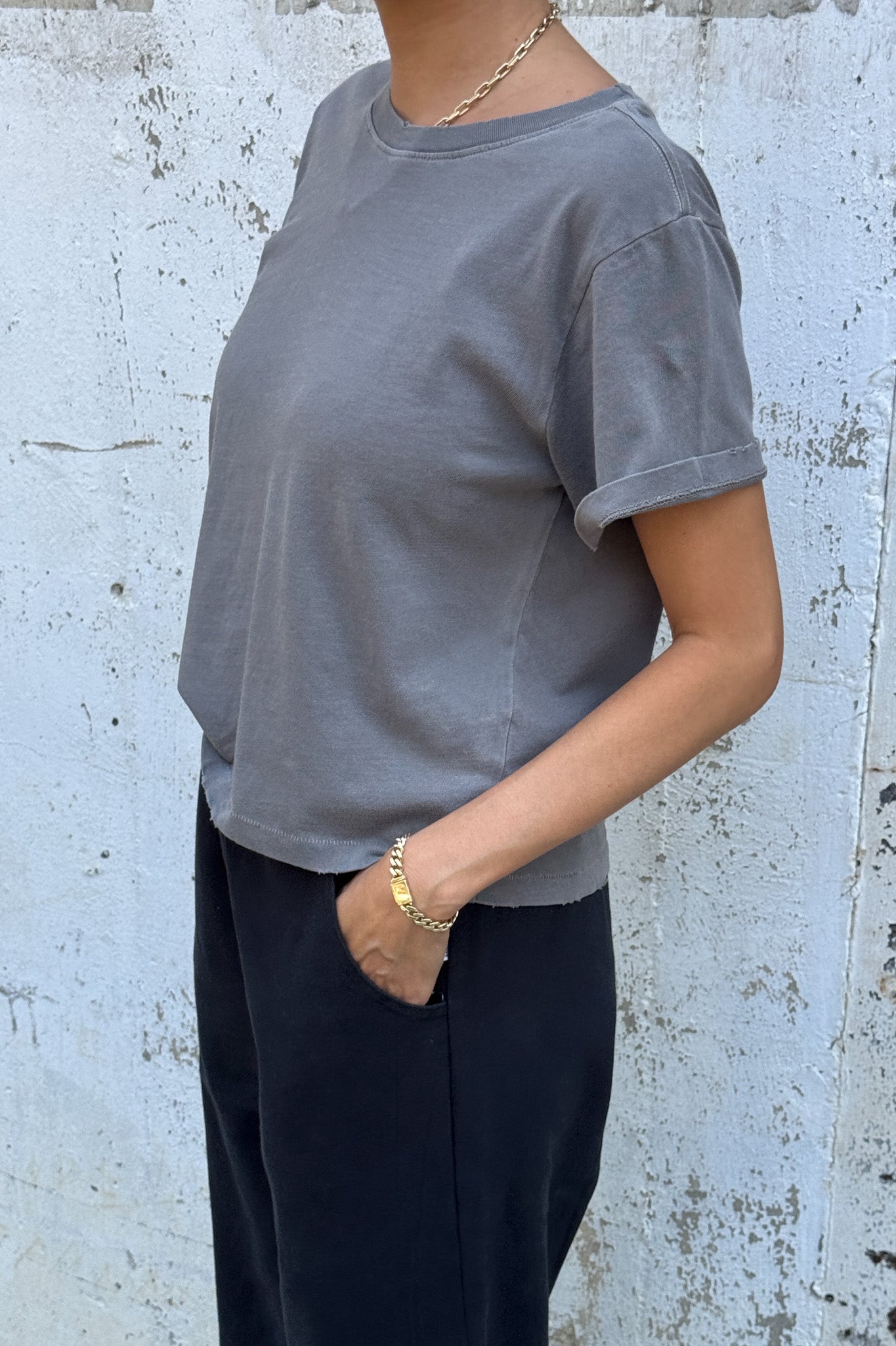 The Darling Tee in Ash