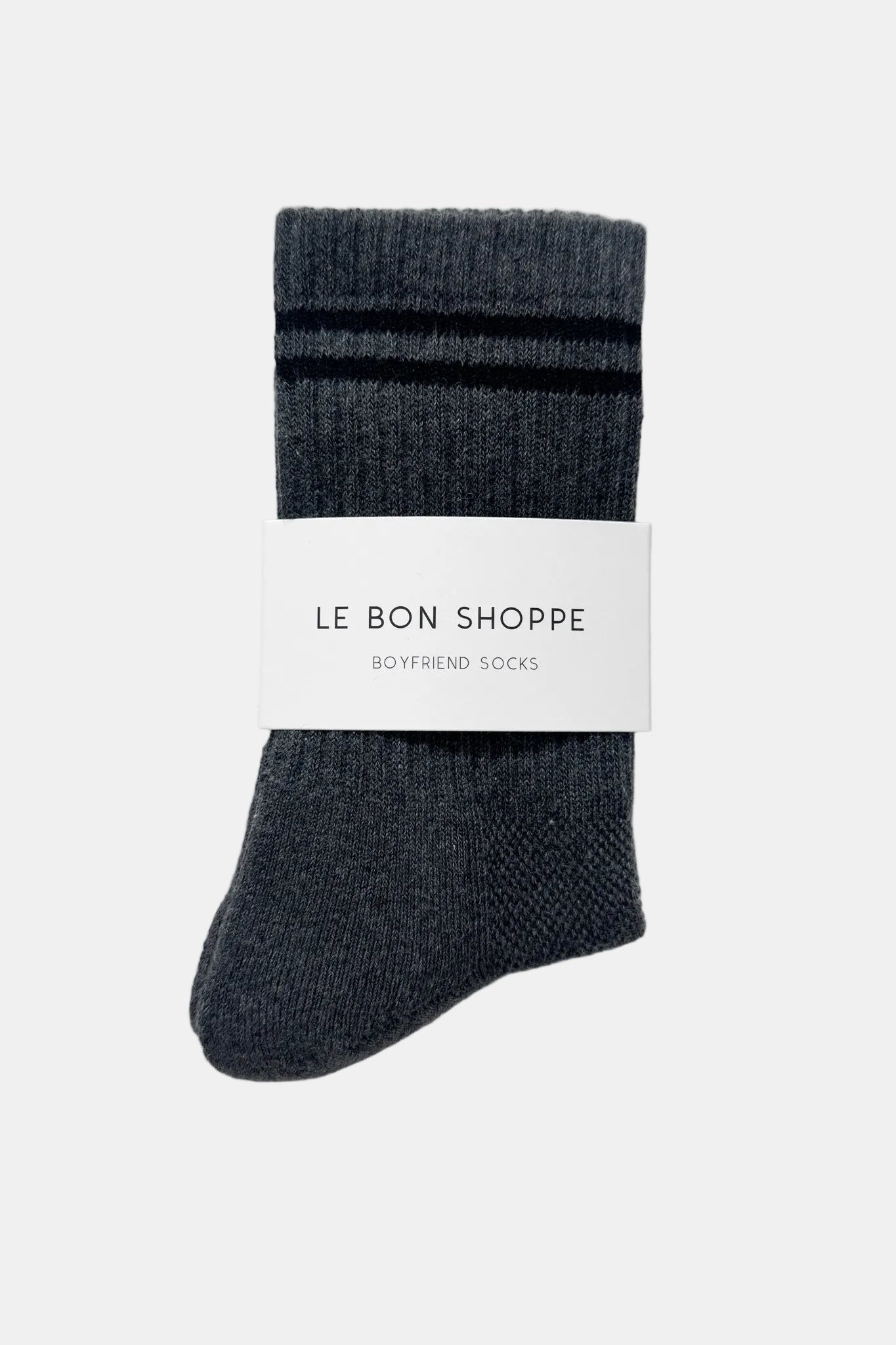 Boyfriend Socks in Charcoal