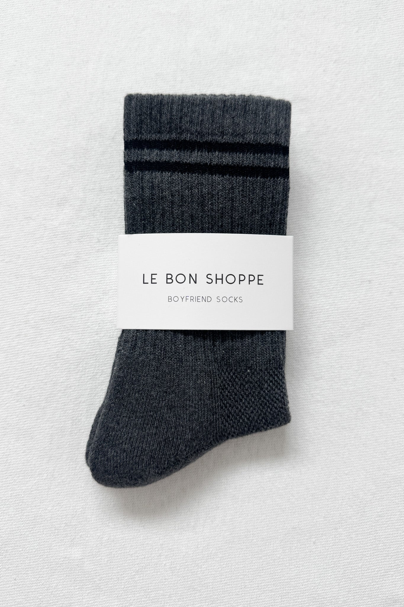 Boyfriend Socks in Charcoal