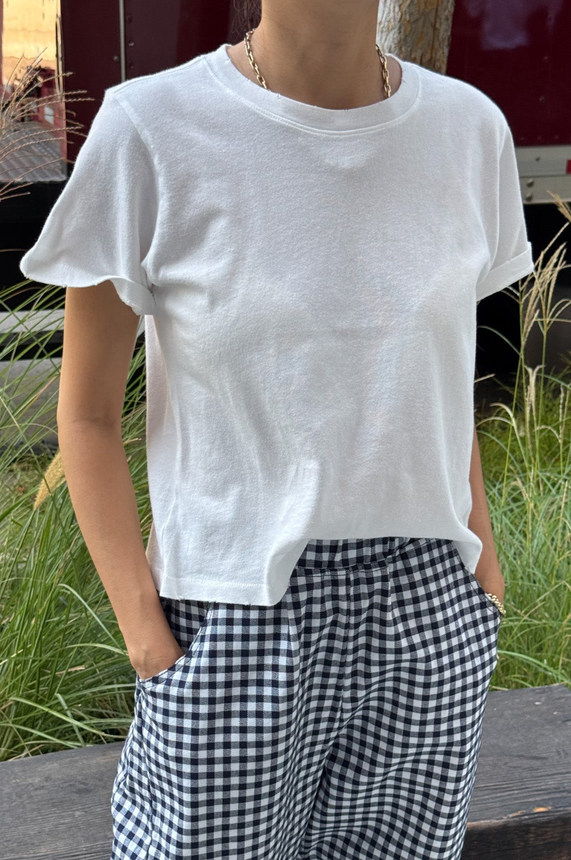 The Darling Tee in Vintage White