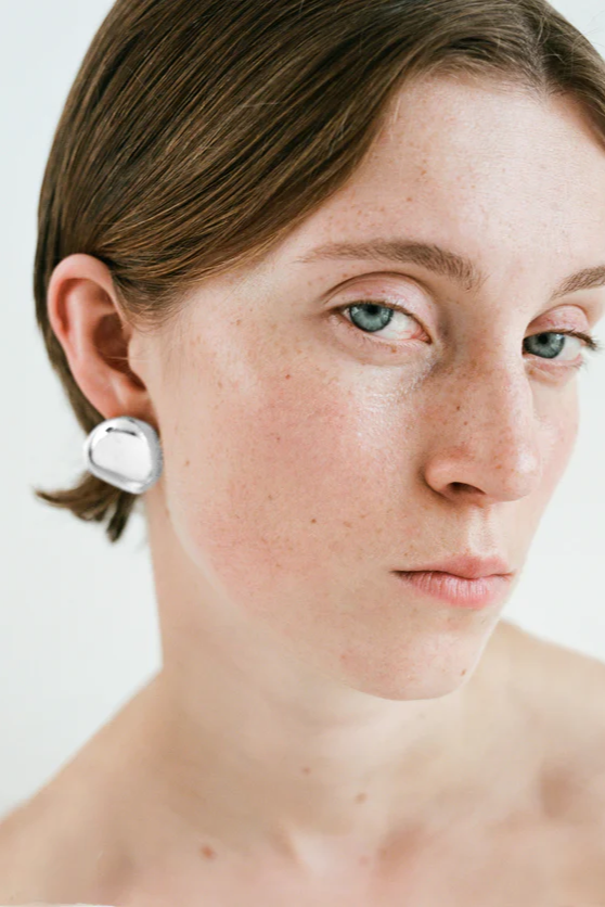 Pebble Earrings in Sterling Silver