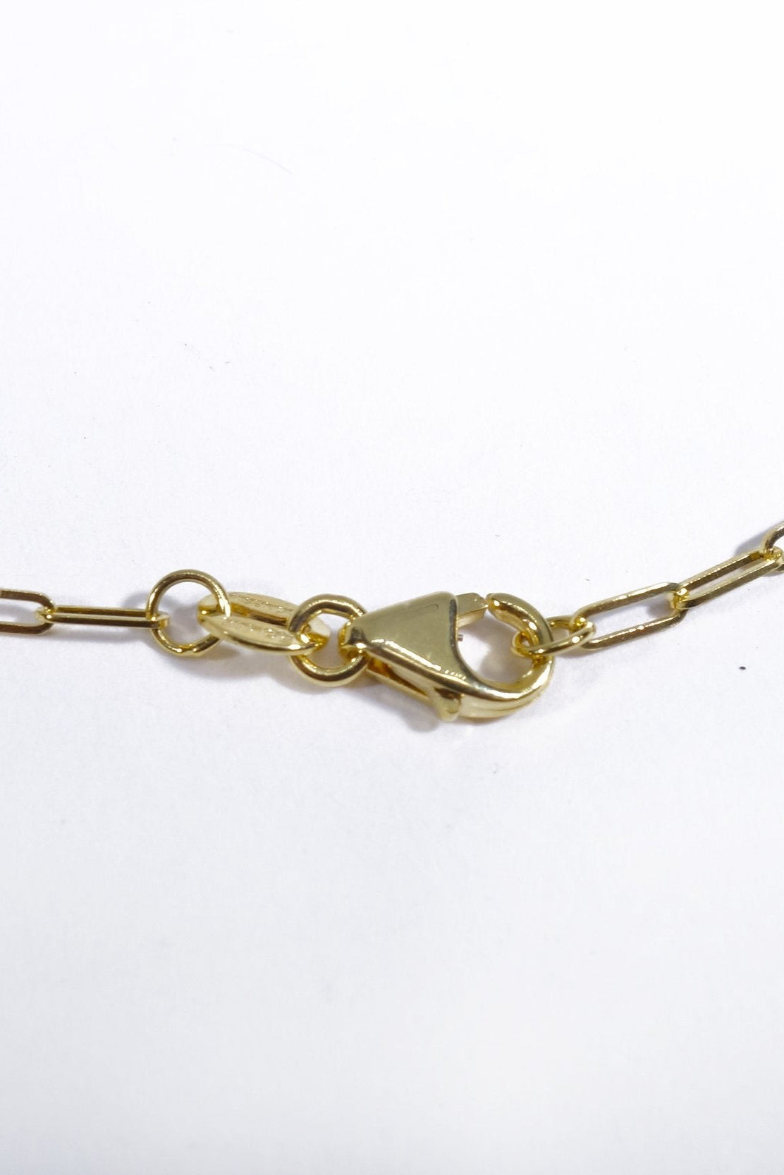 Skinny Linked Paperclip Chain in 14k Gold