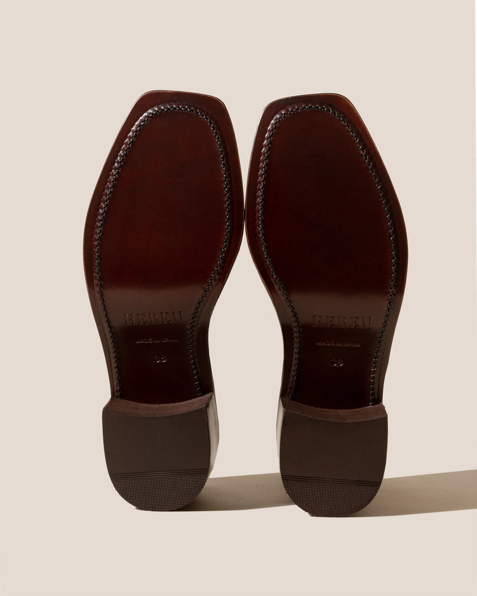 Blanquer Heeled in Russet by Hereu