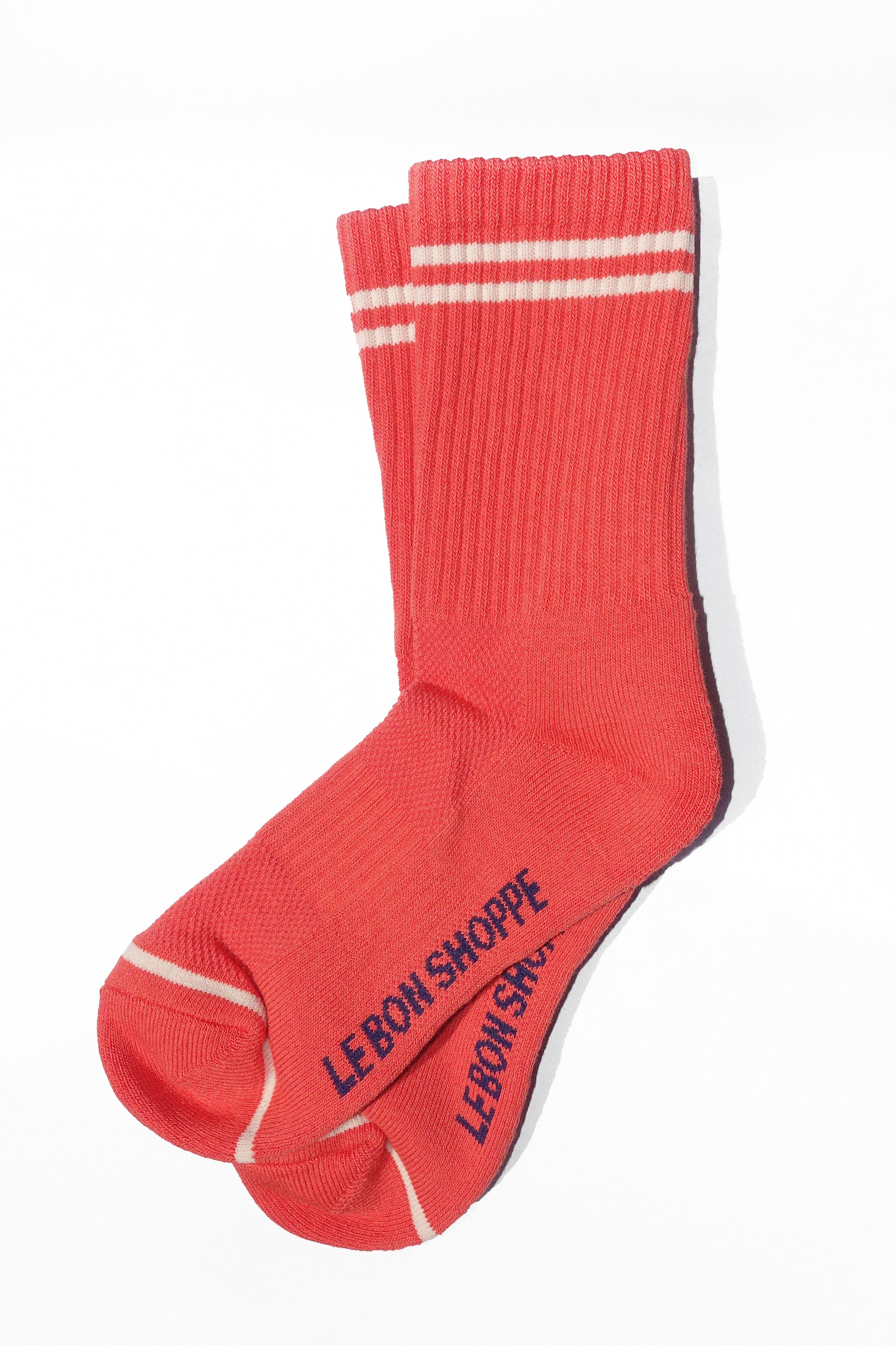 Boyfriend Socks in Coral by Le Bon Shoppe http://www.shoprecital.com