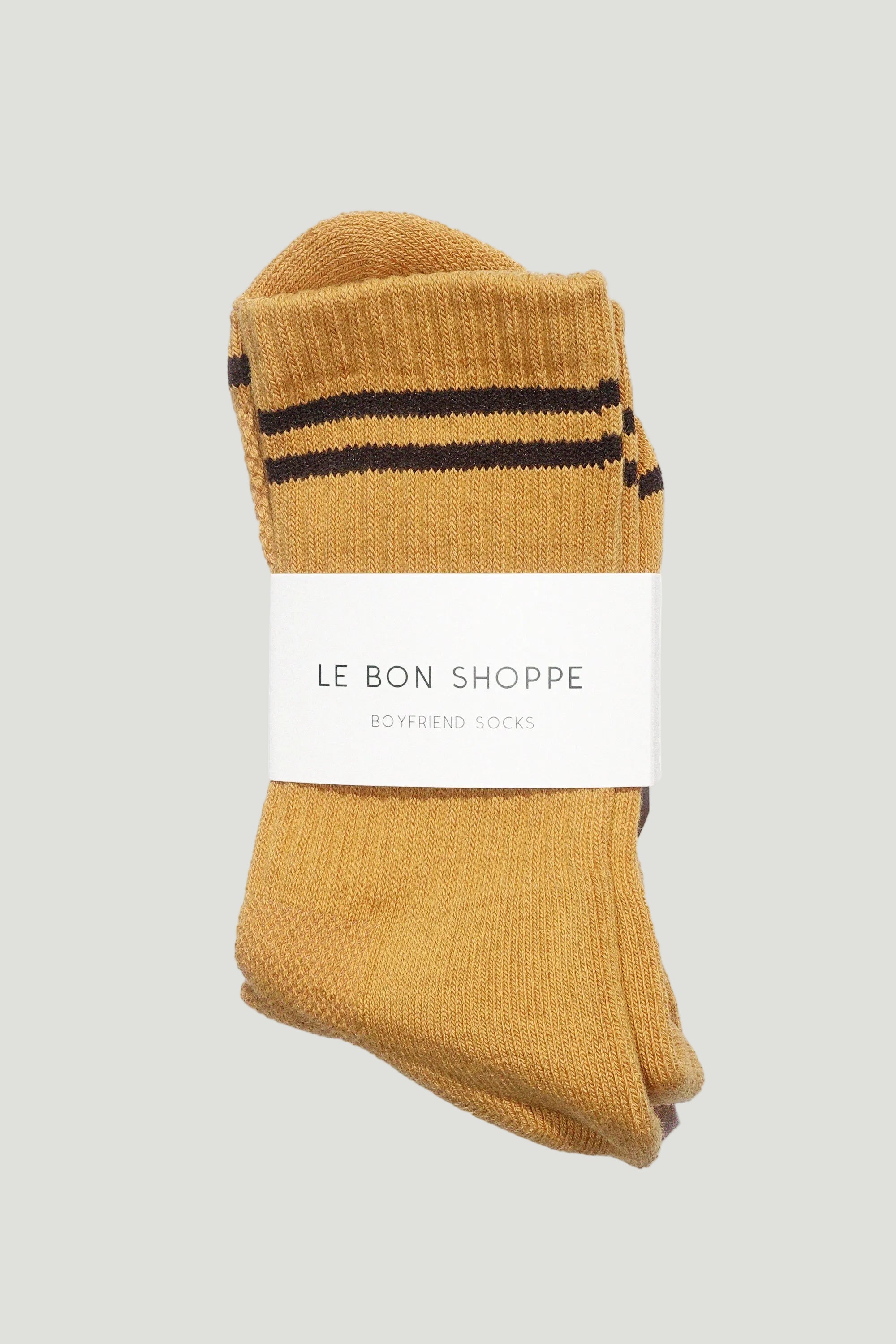 Boyfriend Socks in Biscotti by Le Bon Shoppe