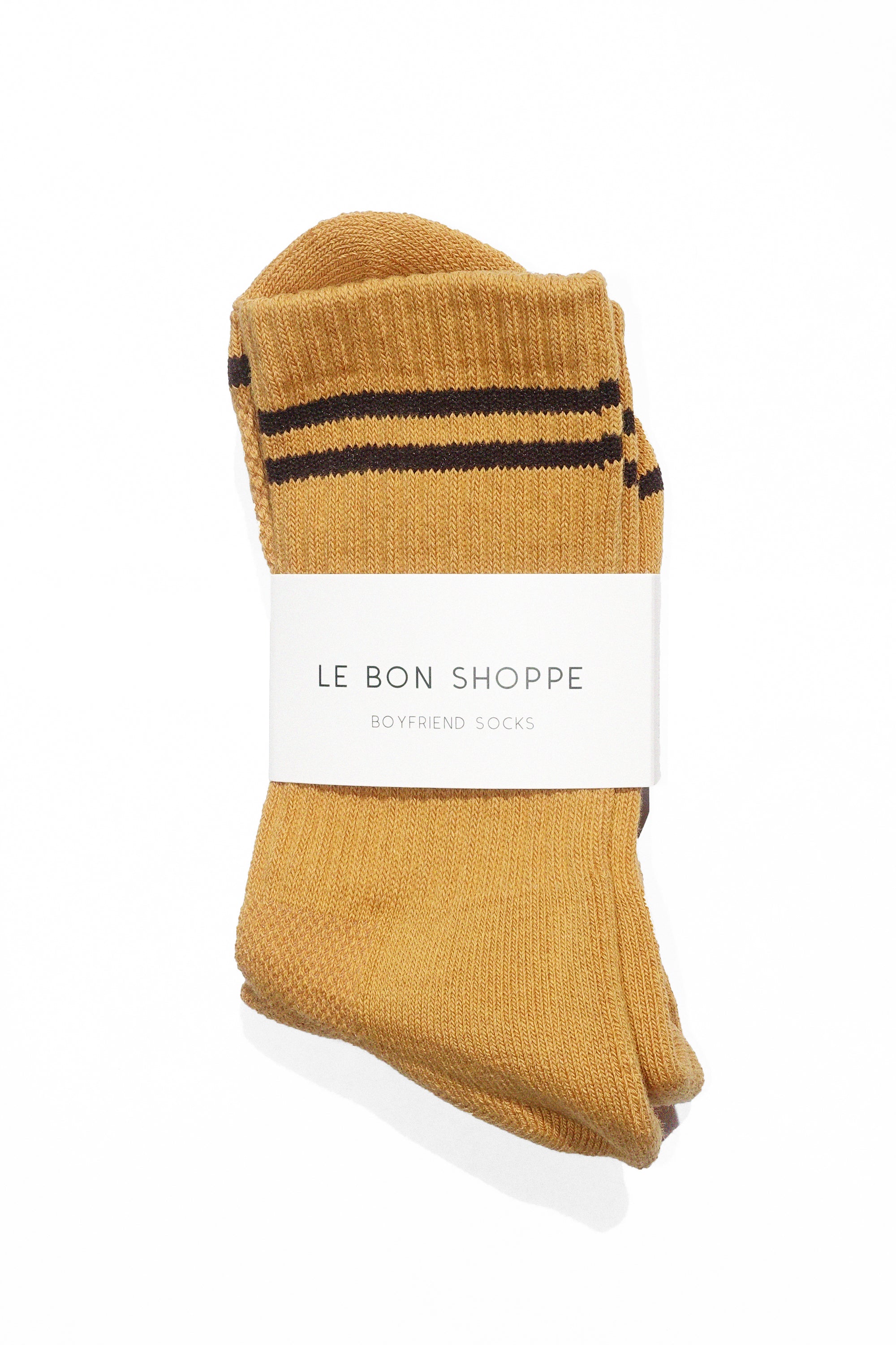 Boyfriend Socks in Biscotti by Le Bon Shoppe