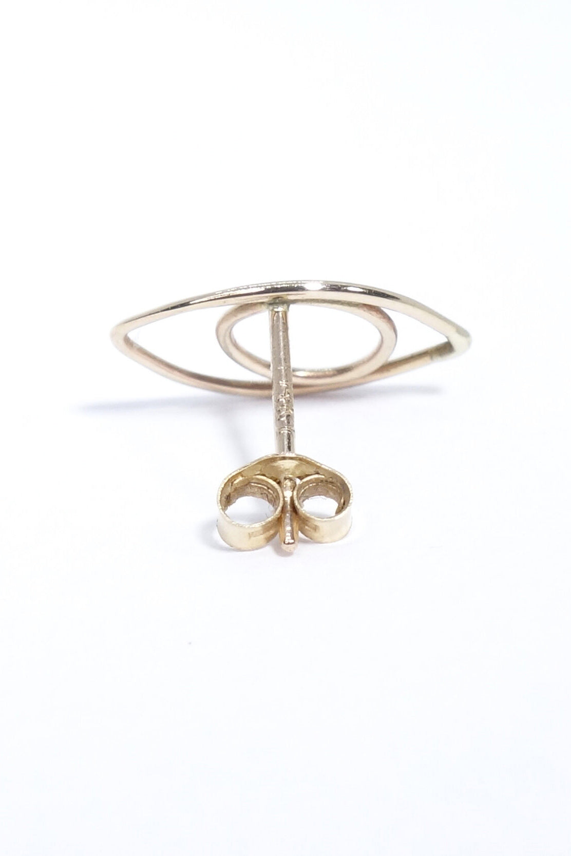 Protective Eye Stud in Recycled 14k Gold