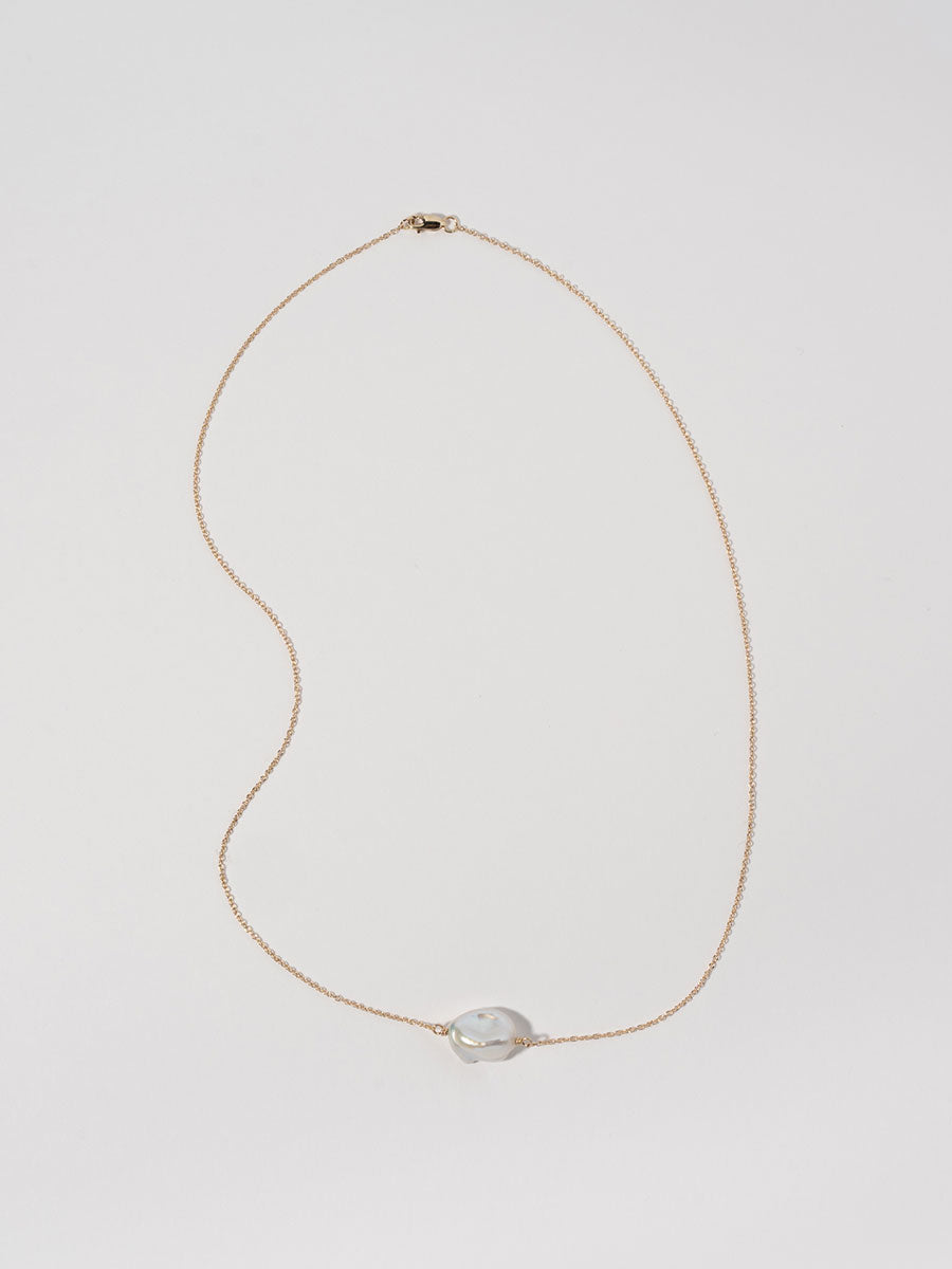 Keshi Necklace in 14K Gold