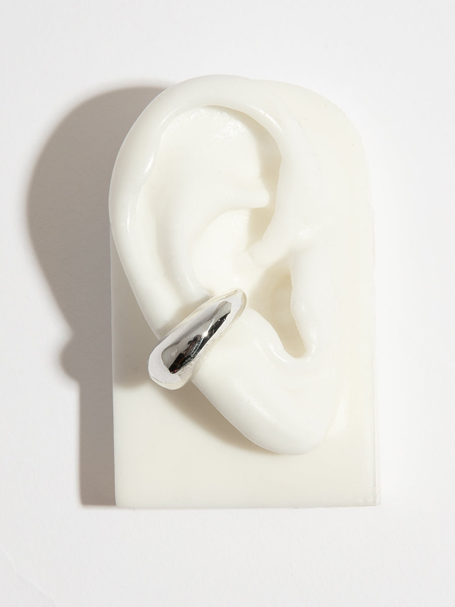 Grosso Ear Cuff in Sterling Silver by Faris