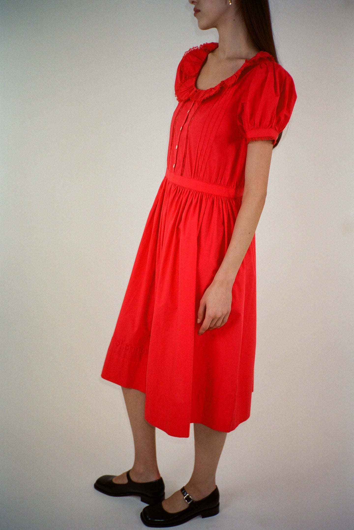 Middy Dress in Red by Sandy Liang