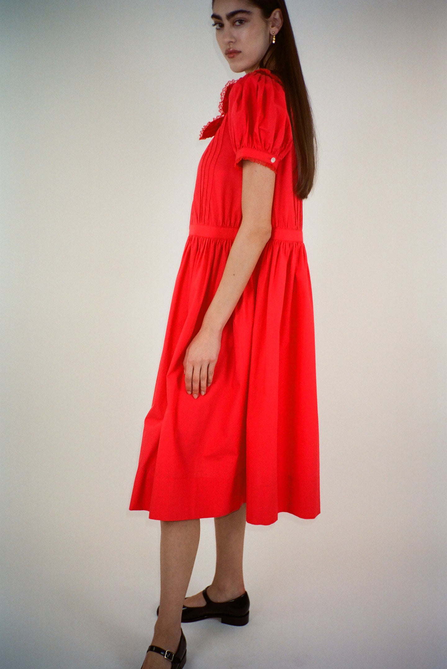 Middy Dress in Red by SANDY LIANG http://www.shoprecital.com