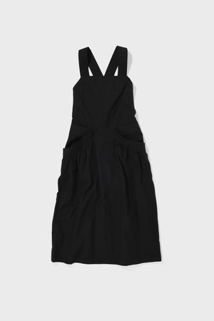 Apron Dress in Black by Low Classic