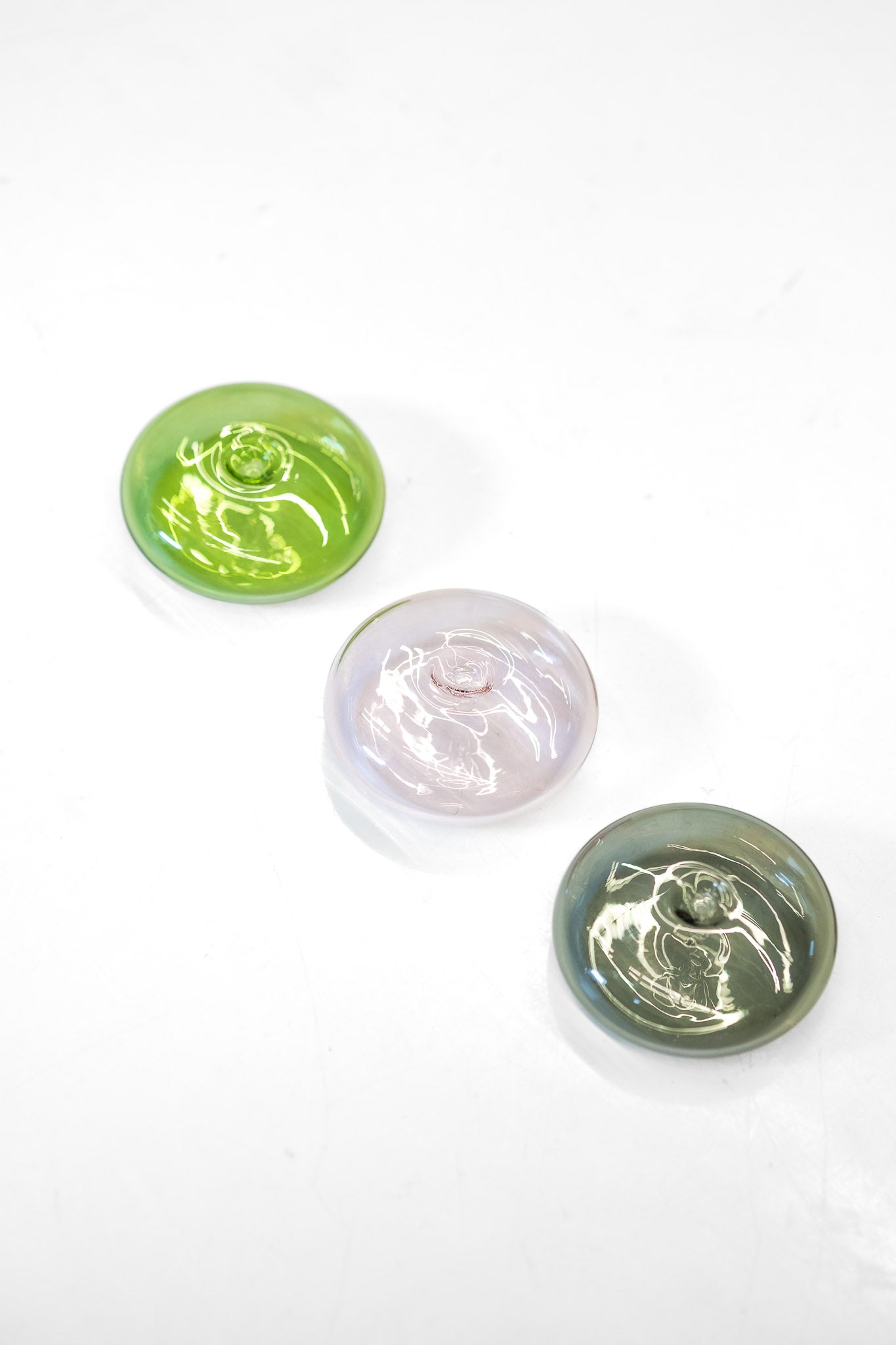 Glass Incense Holder in Pink