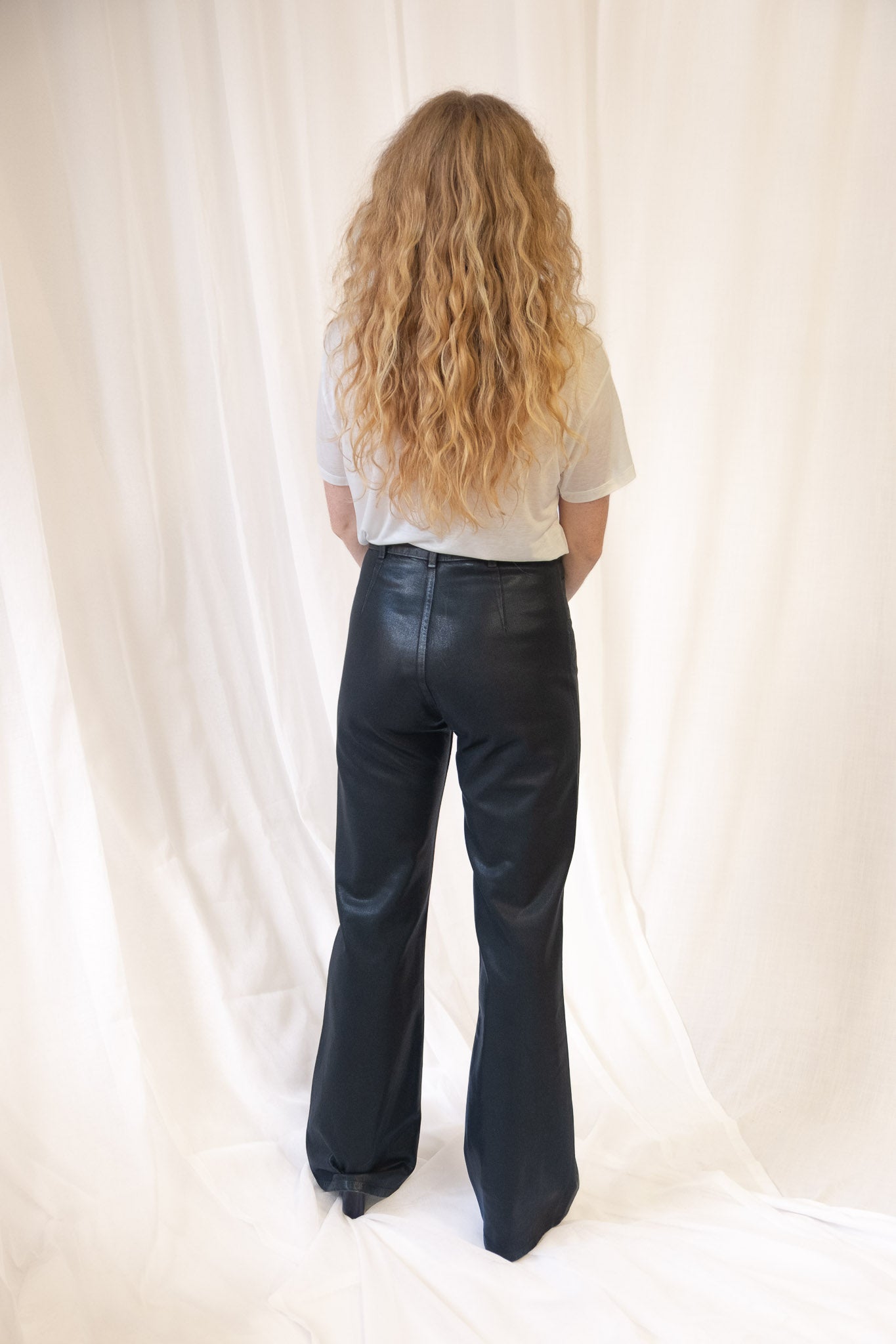 Les Deux Pant in Black Lacquer