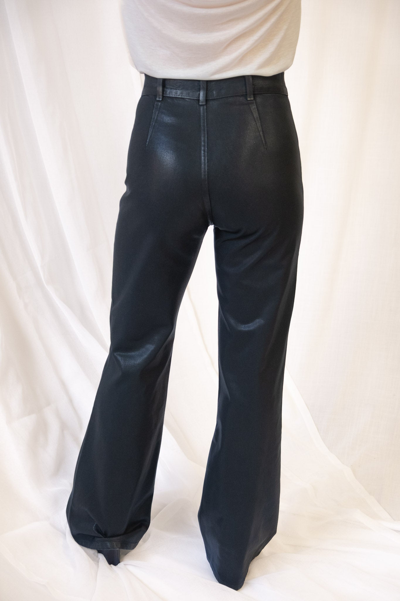 Les Deux Pant in Black Lacquer
