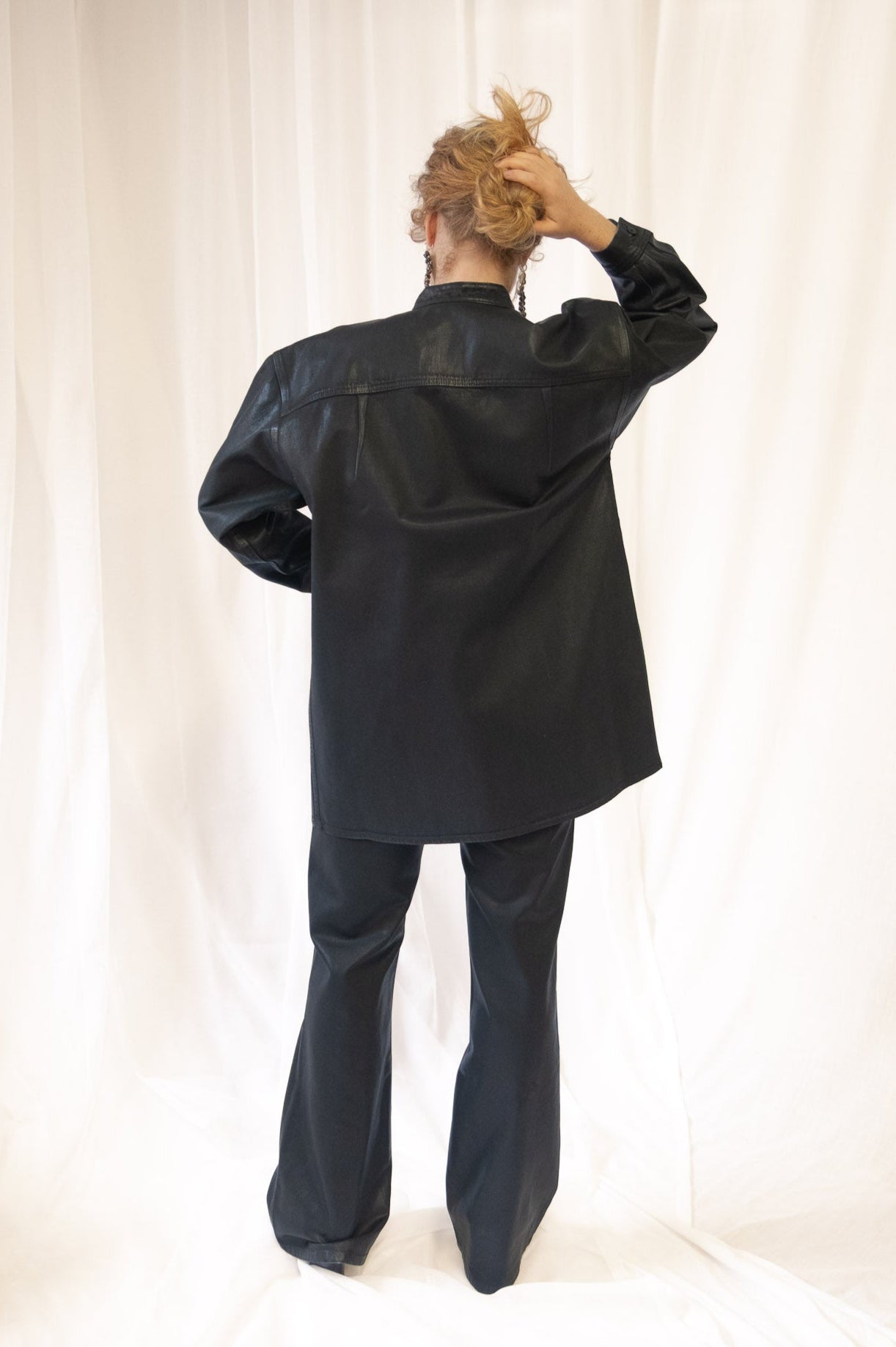 Les Deux Pant in Black Lacquer