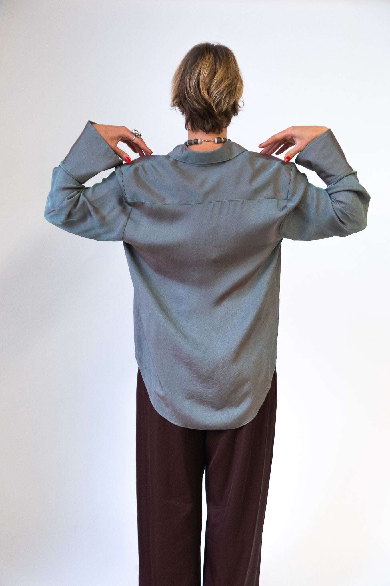 Button Down Dress Shirt in Dusk