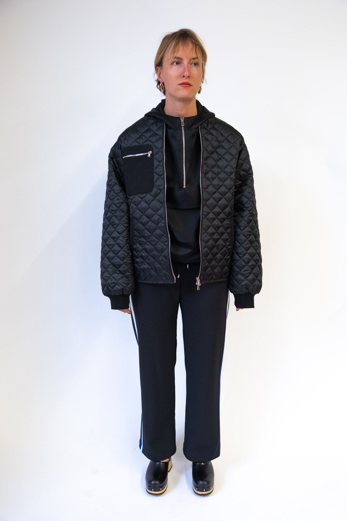 Oversize Quilted Bomber