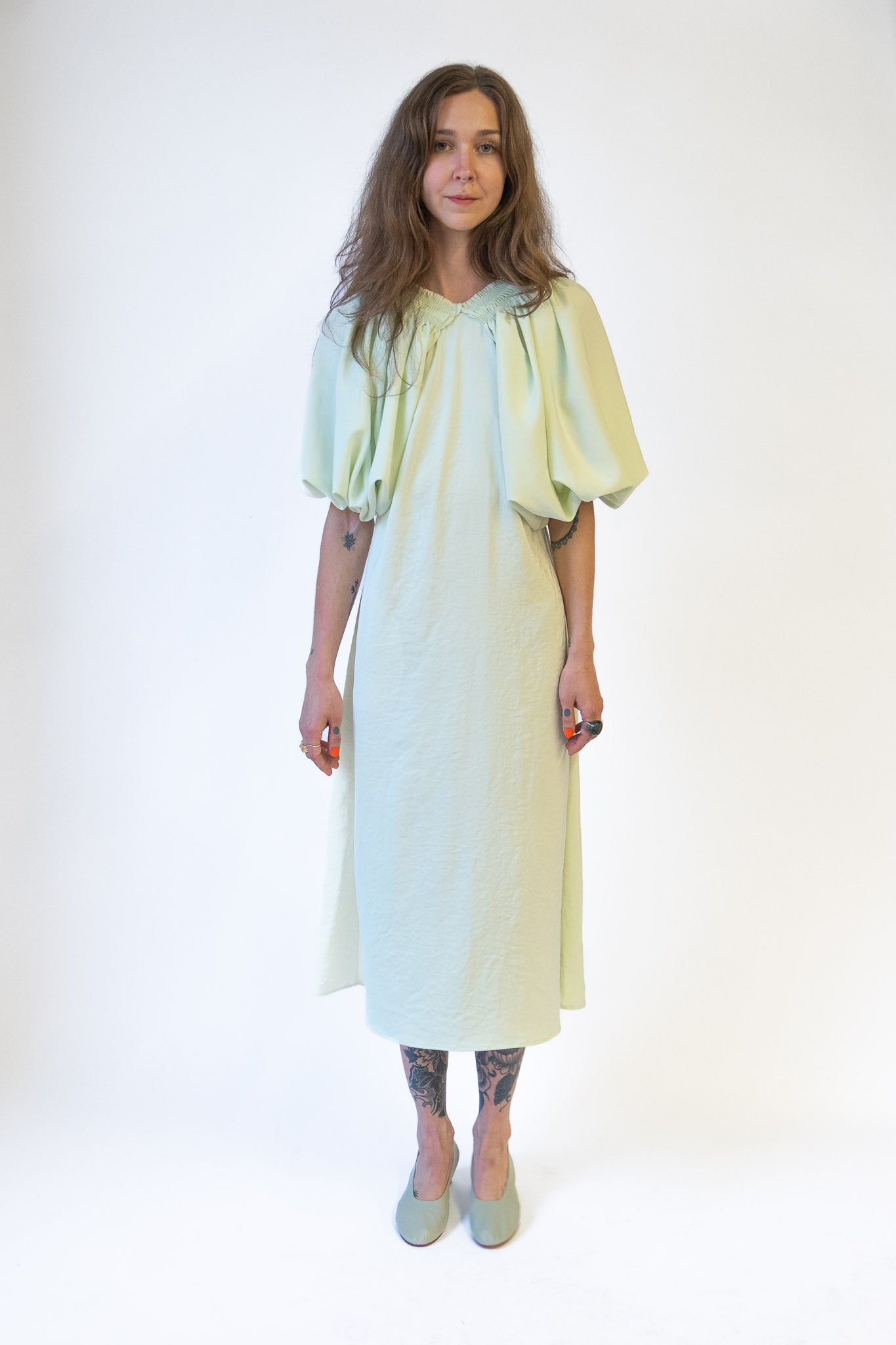 Corazon Dress in Pistachio