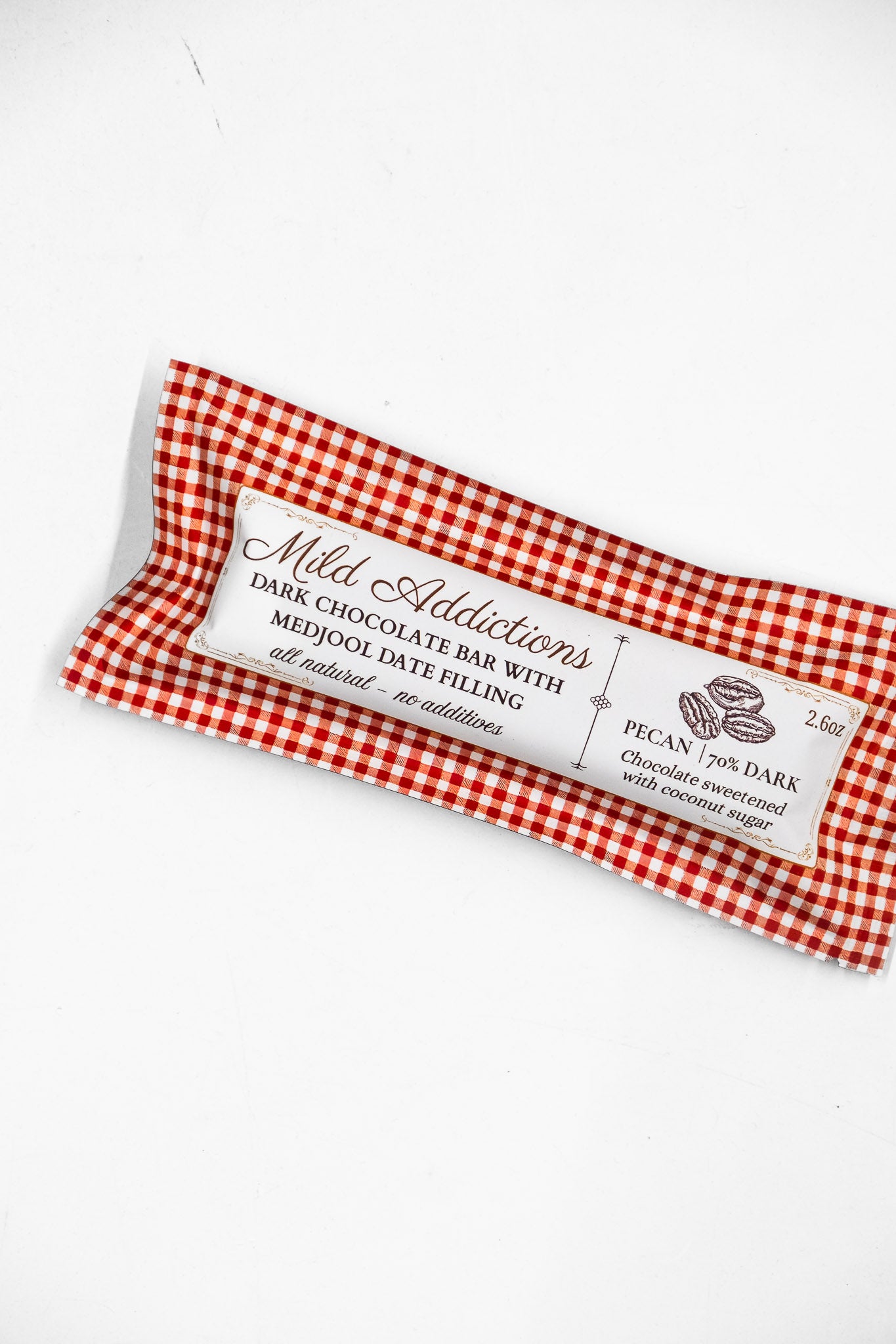 Dark Chocolate Bar w Pecan & Medjool Date Center : 2.6oz