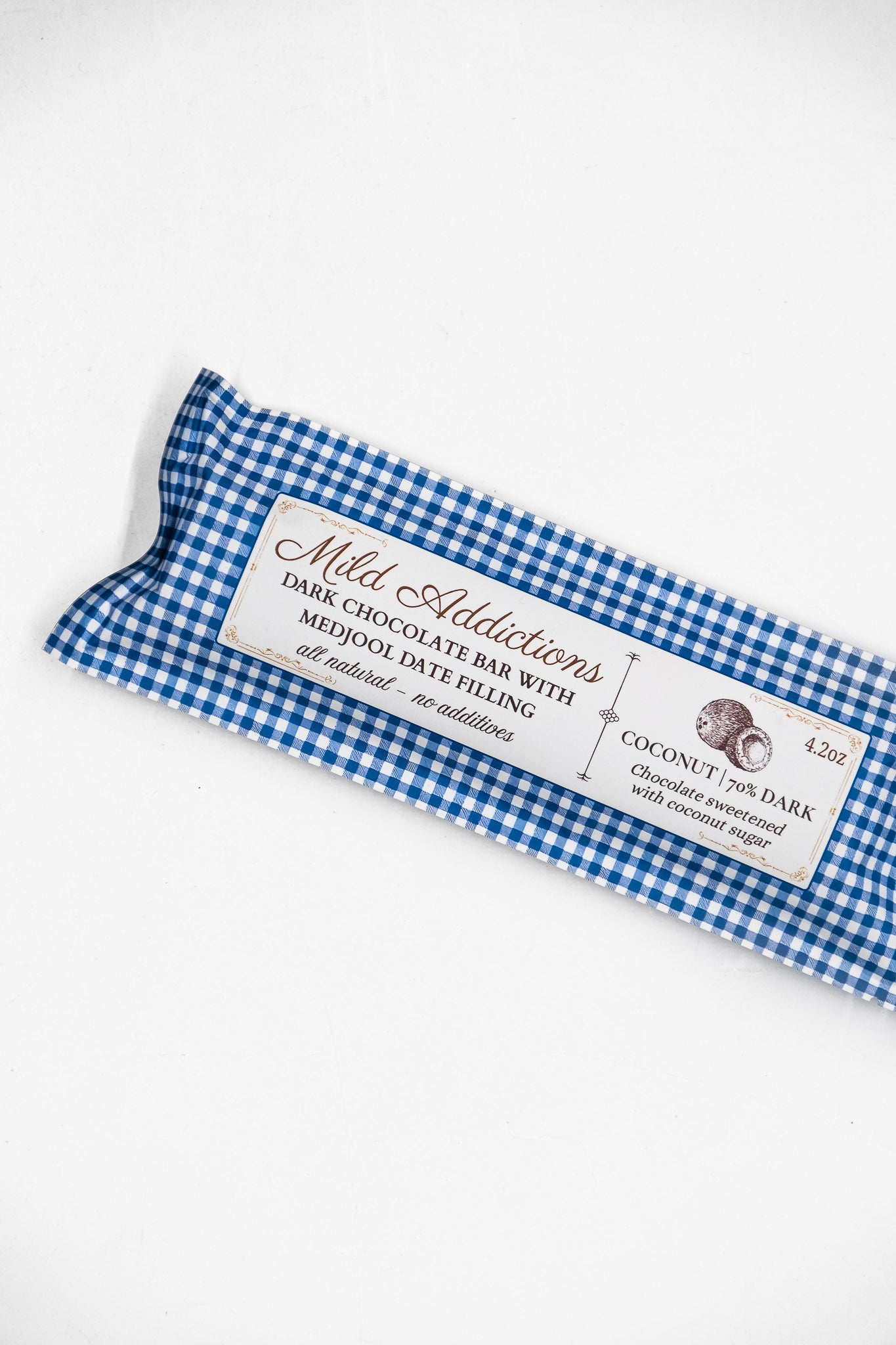 Dark Chocolate Bar w Coconut & Medjool Date Filling : 4.5oz