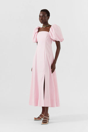 Oksana Dress in Rose Organic Cotton by Rejina Pyo