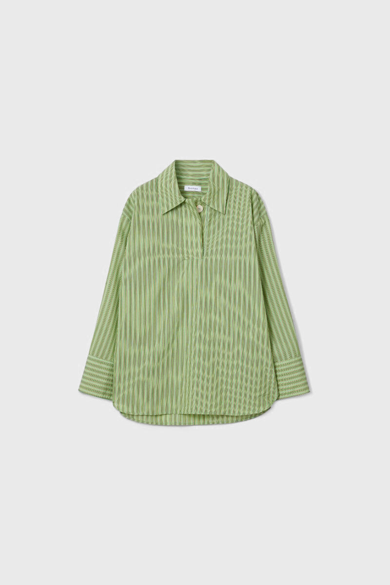 Sunshine Stripe Shirt in Green by Rodebjer http://www.shoprecital.com