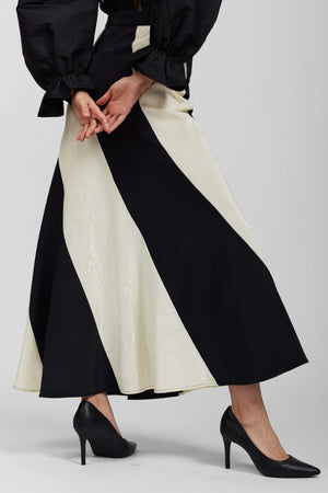 Cera Skirt in Cream & White by Batsheva