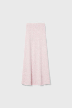 Flora Knitted Skirt in Pink Melange by Rodebjer