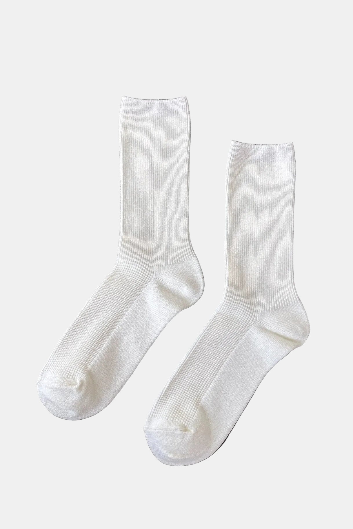 Crisp Step Socks in White