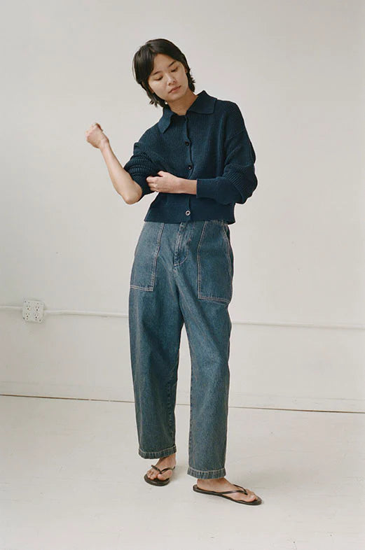 Saatchi Cardigan in Navy