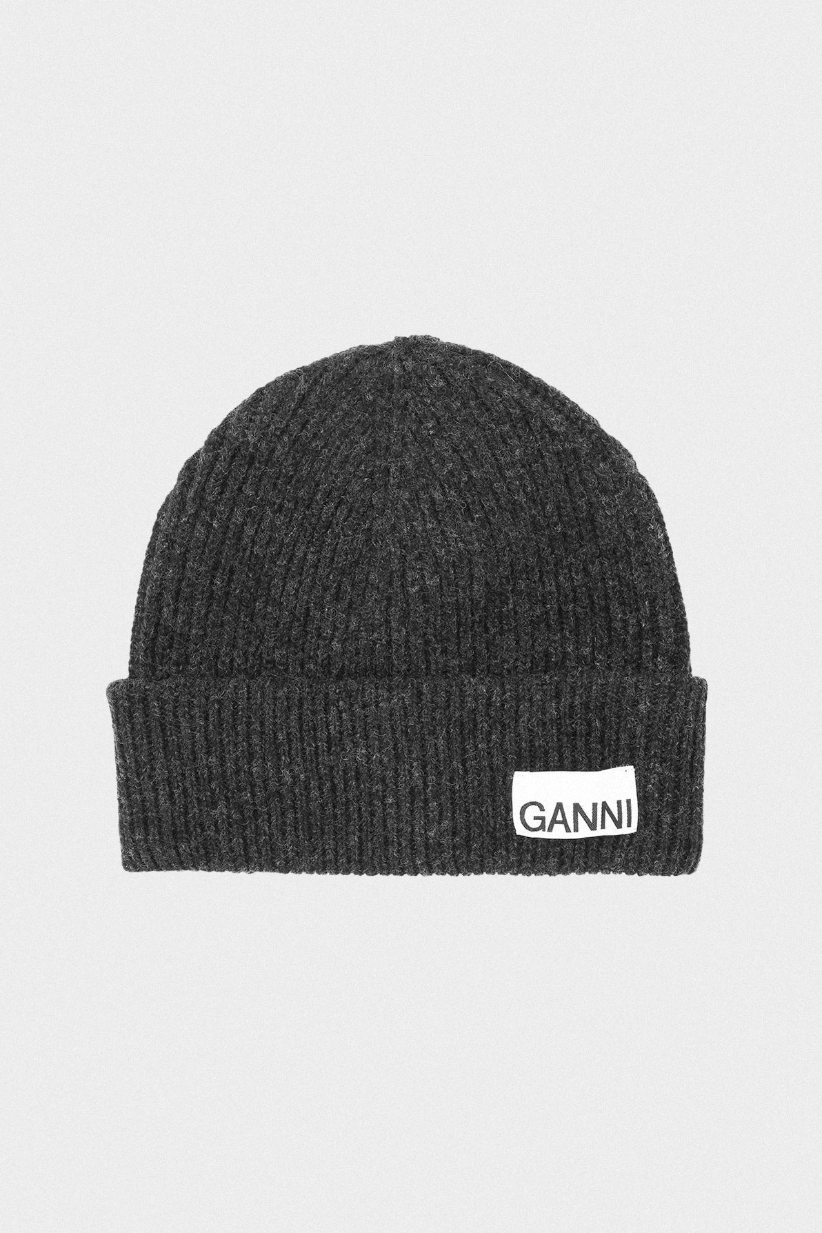 Fitted Wool Knit Beanie in Phantom