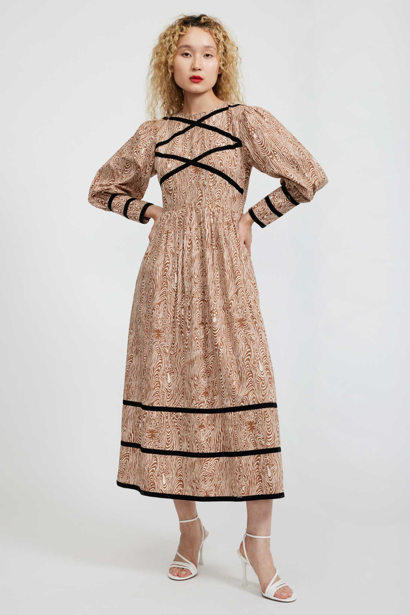 Clemmie Dress in Woodgrain Fantasy by Batsheva