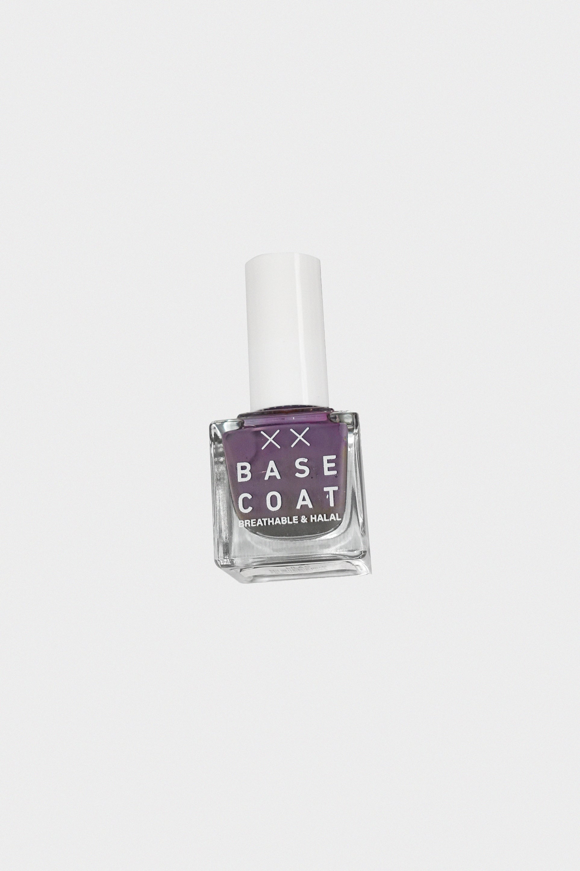 Lilac Halal Nail Polish by Base Coat