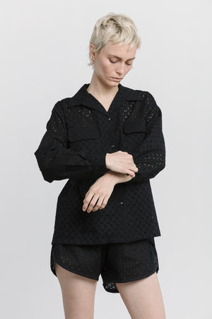 Louis Shirt in Black Lace by Carleen