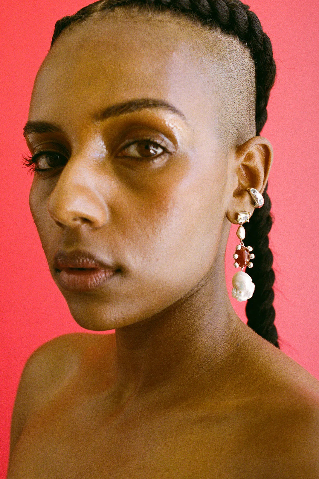 Dotto Gem Potion Drop Earrings in Sterling Silver