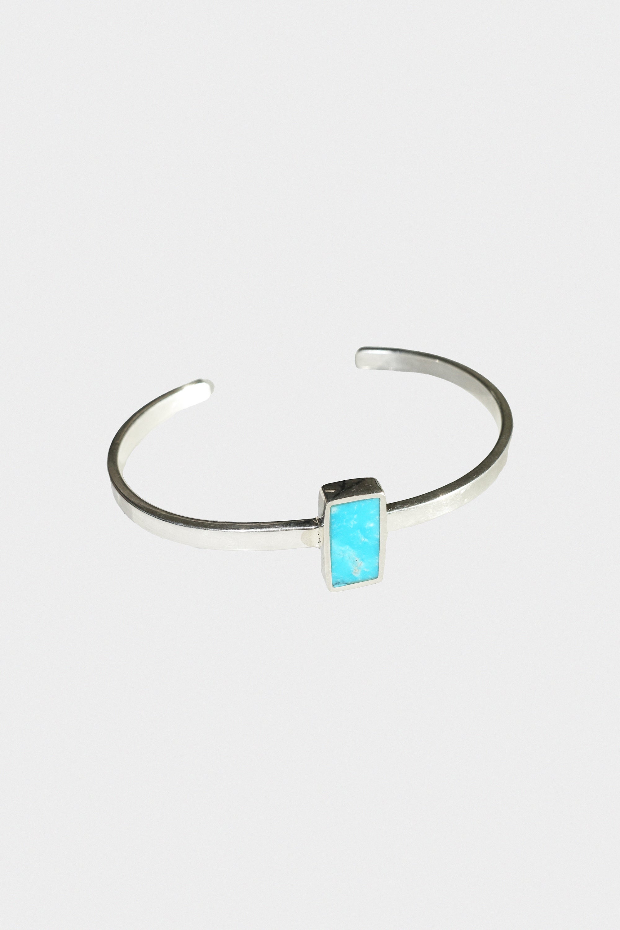 Rectangle Cuff in Sterling Silver & Turquoise