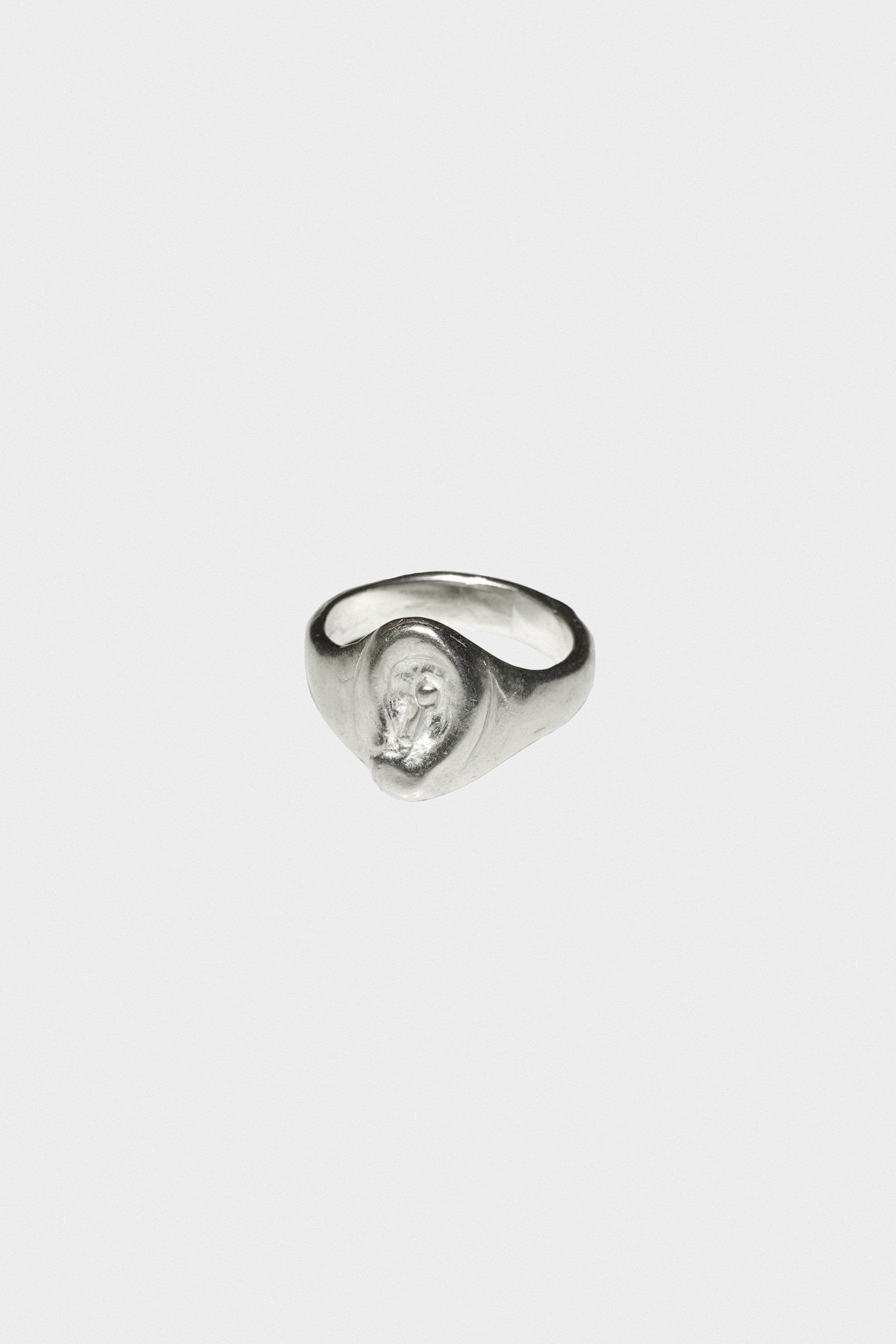 Calla Signet Ring in Sterling Silver
