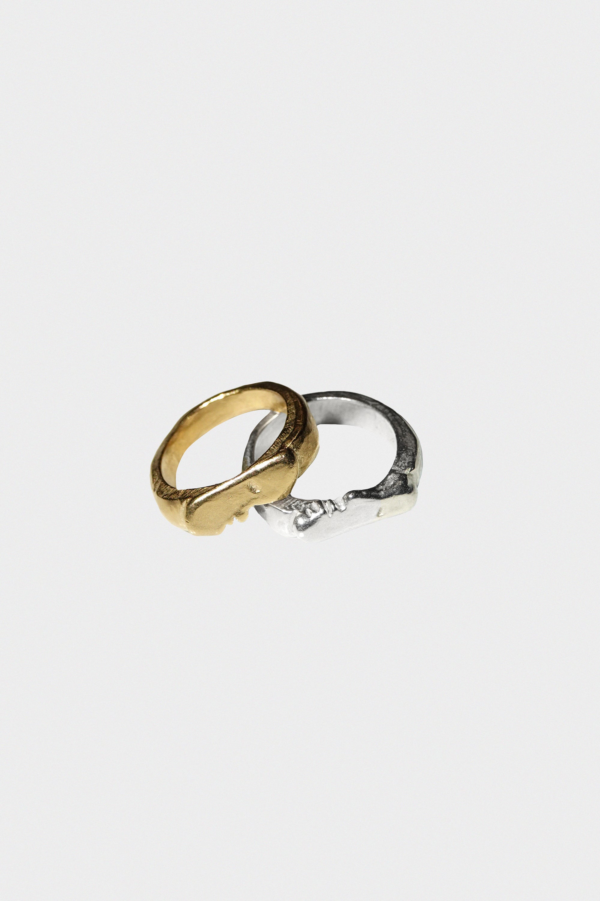 Kiss Rings in Sterling Silver & Gold by Oxbow