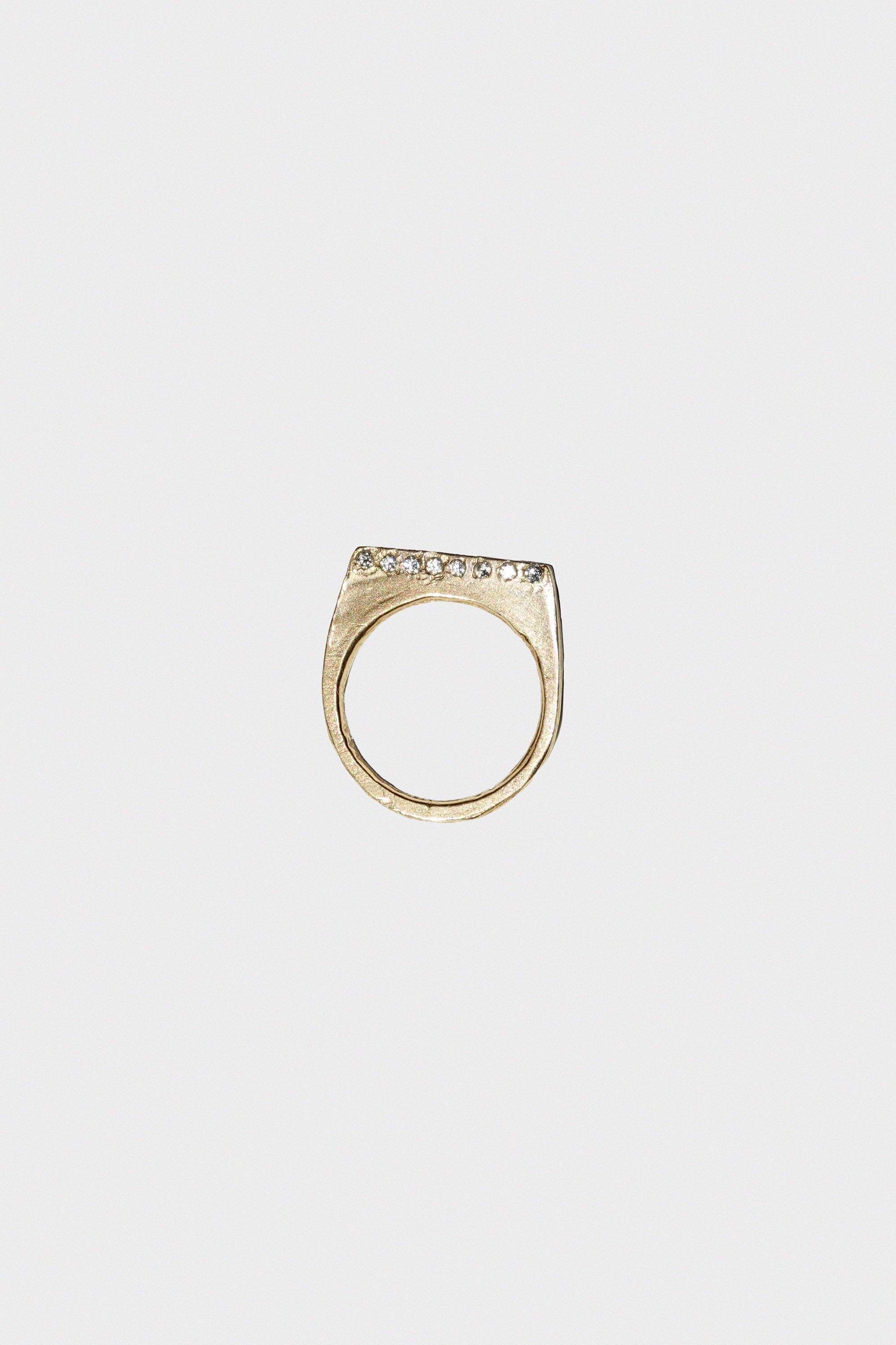 Topo Strata Ring in 14k Gold
