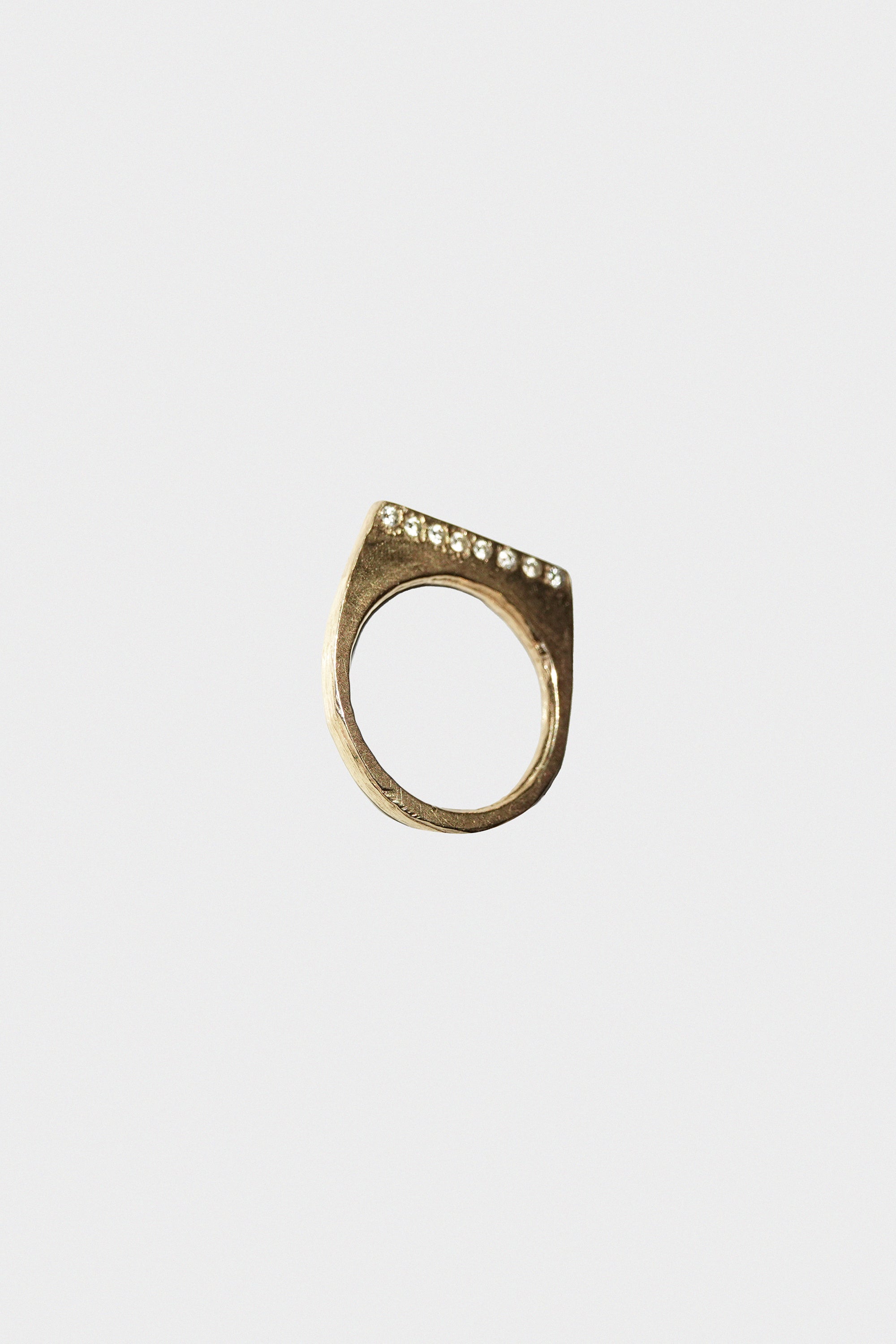 Topo Strata Ring in 14k Gold